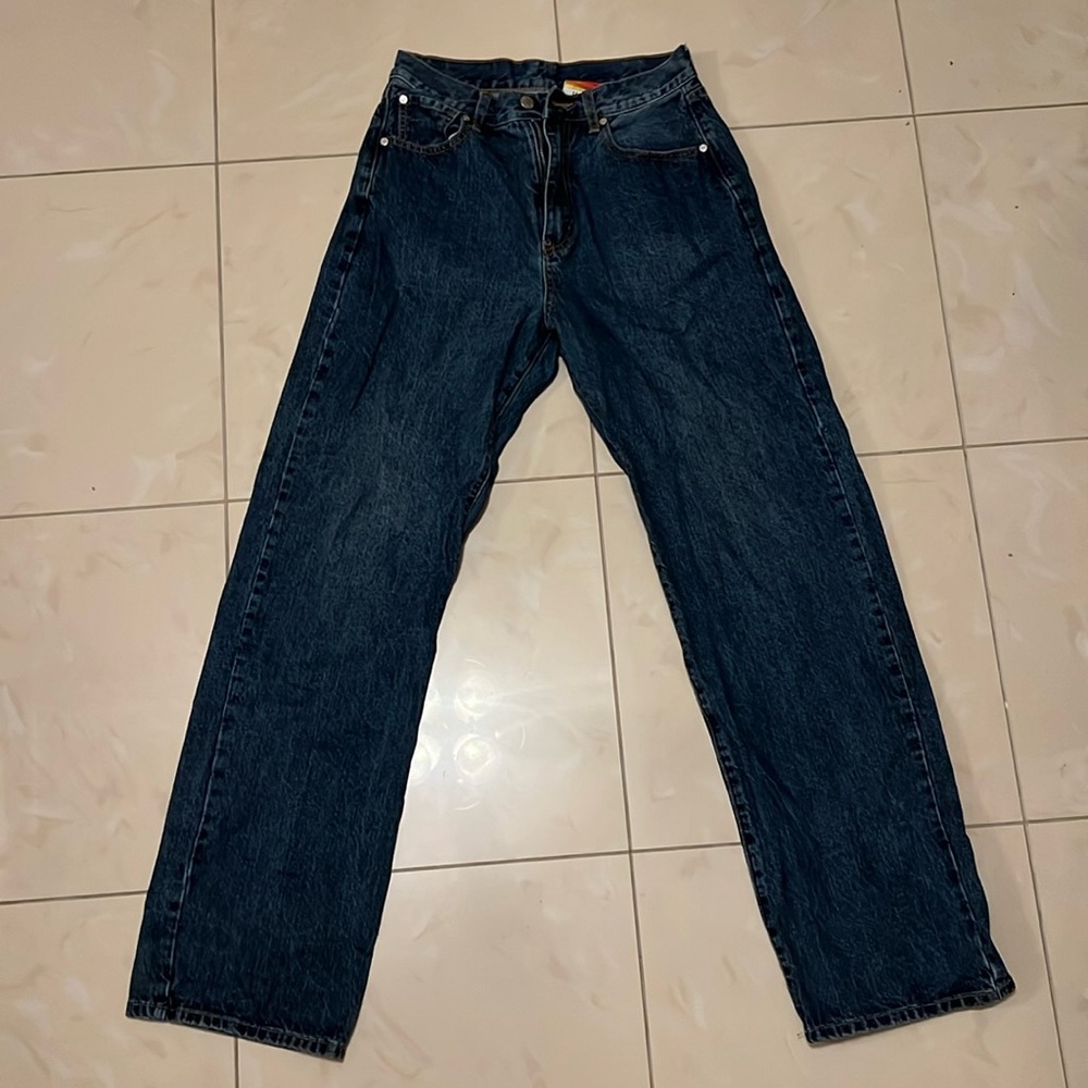 UNIF high rise baggy wide leg jeans